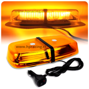 Baliza Led Ambar 30 Cm 16 Funciones Estrobo Iman