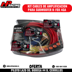 Kit Cable De Ampliación Para Subwoofer K-Fox 4GA