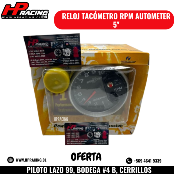Reloj Tacómetro RPM Autometer 5” - Image 4
